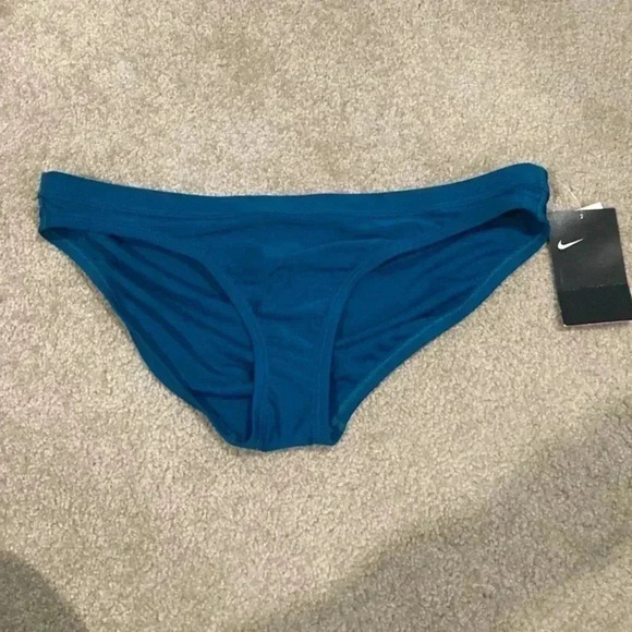New with tags Nike teal Abyss Hipster Bikini Swimsuit Bottoms in size large - Picture 3 of 6